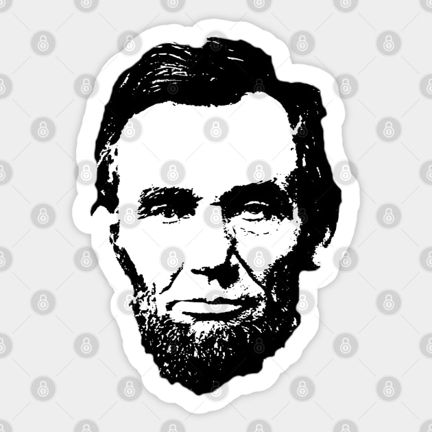 Abraham Lincoln Sticker by PlanetJoe